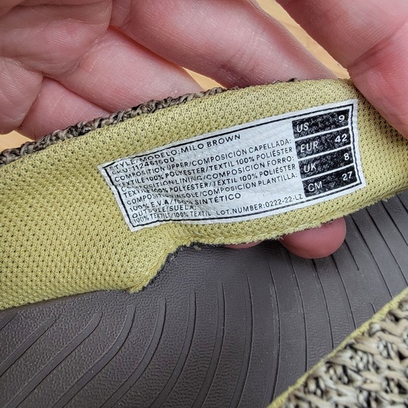 Hey Dude Mens Milo Flip Flops Sandals Comfort Slides Shoe Thong Gray Size 9 - Picture 5 of 5